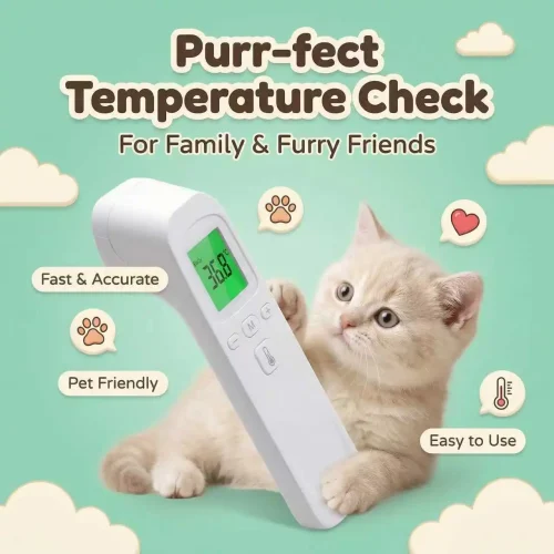Cat Dog Thermometer Temperature Reading Fever Alarm